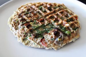 Veggie Omelette Waffle