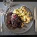 Overwhelmed - Whole30 Blackberry Marinated Steak with Crispy Smashed Potatoes