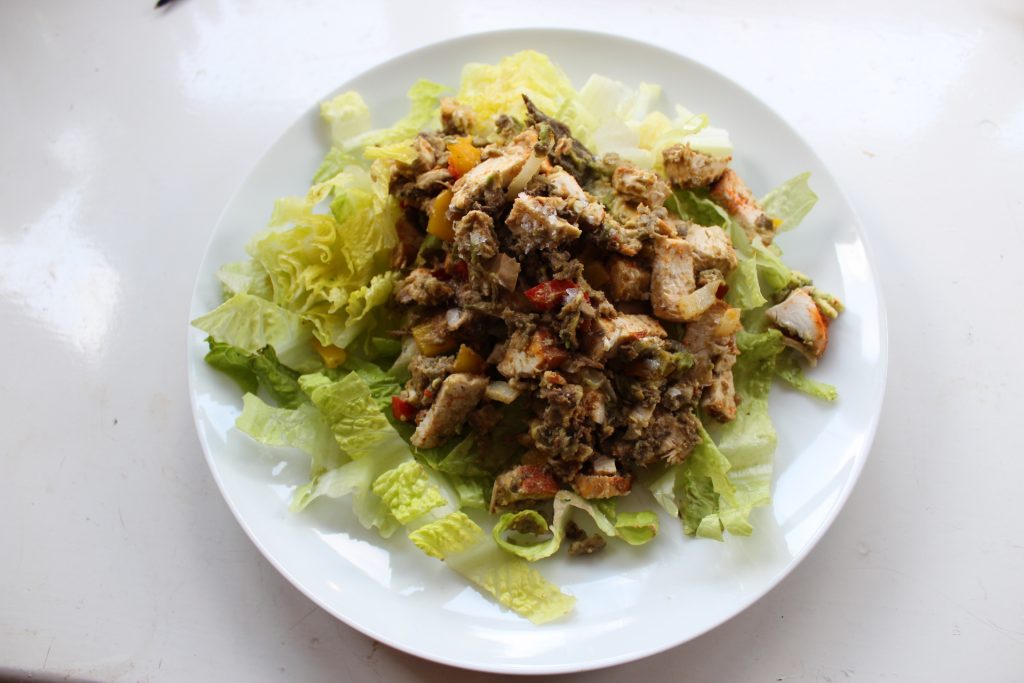 Seasons of Stress - Whole30 Fajita Chicken Protein Salad 1